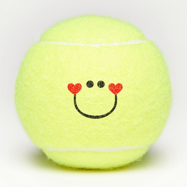 Happy Liebe Tennisbälle (Vorderseite)