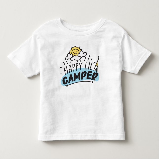 Happy Lil Camper Kind, Kleinkind & Baby T - Shirt (Vorderseite)