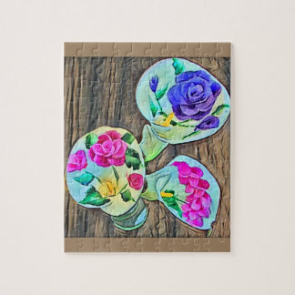 Happy Lilys Acrylmalerei Puzzle