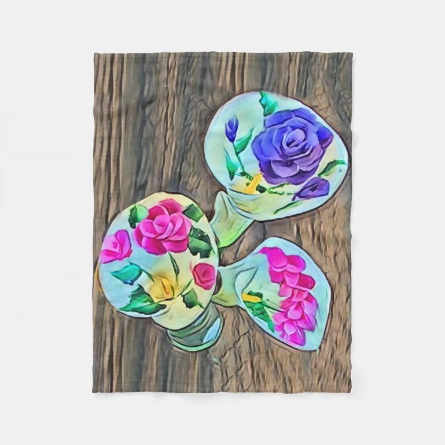 Happy Lilys Fleecedecke (Vorderseite)