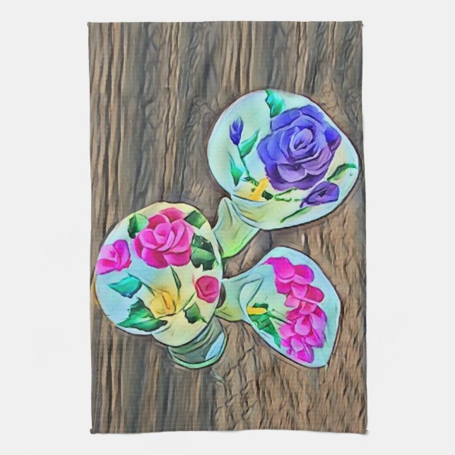 Happy Lilys Geschirrtuch (Vertikal)