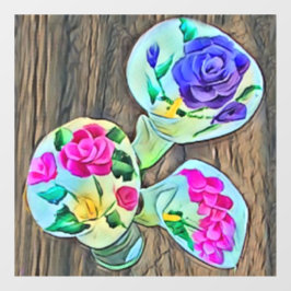 Happy Lilys Window Clying Fensteraufkleber