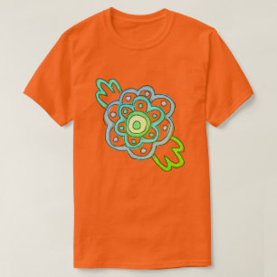 Happy Little Blume Abstrakte Kunst zu tragen T-Shirt