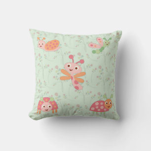 Happy Little Bugs Kinderzimmer Kinder Pillow Kissen