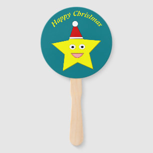Happy Little Christmas Star Personalisiert Fächer