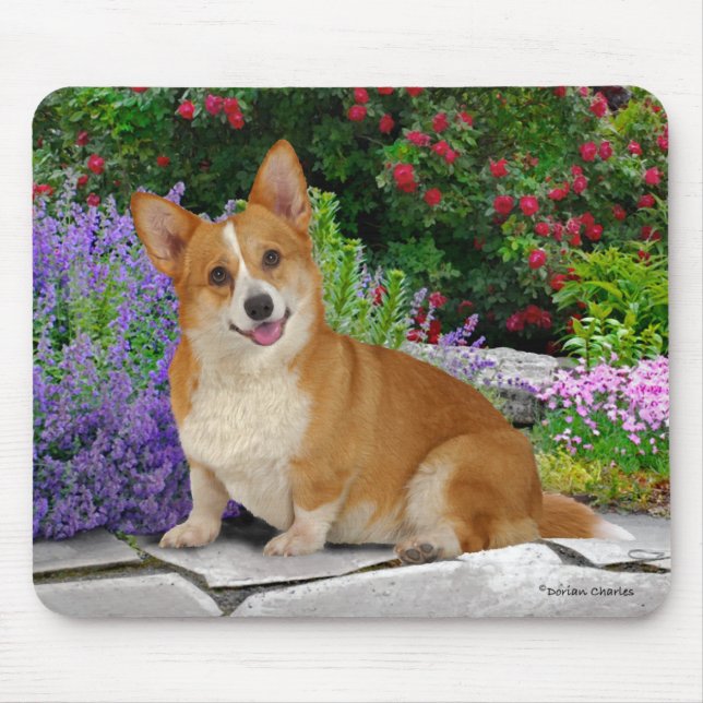 "Happy Little Corgi" Mousepad (Vorne)