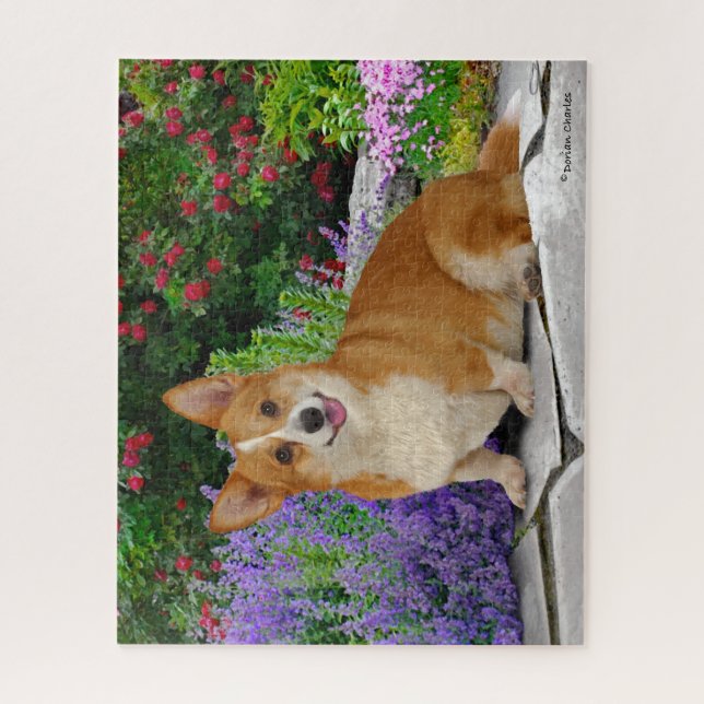 "Happy Little Corgi" Puzzle (Vertikal)