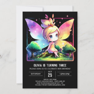 Happy Little Fairy Birthday Einladung