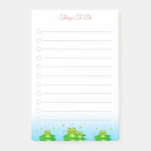 Happy Little Frogs Dinge zu tun Post-it Klebezettel