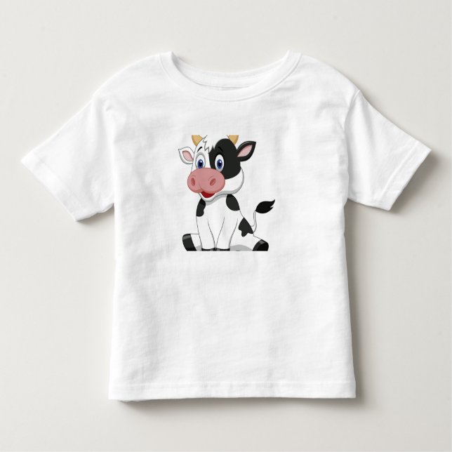 Happy Little Holstein Dairy Cow  Kleinkind T-shirt (Vorderseite)