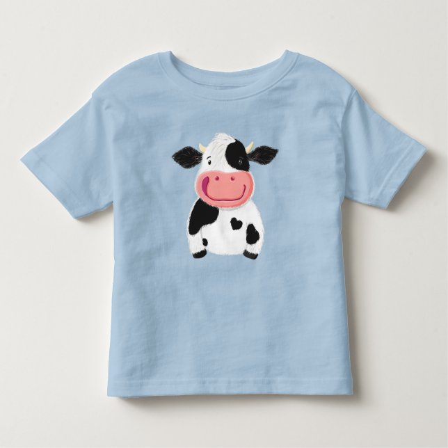 Happy Little Holstein Milchkühe Kleinkind T-shirt (Vorderseite)