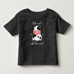 Happy Little Holstein Nur ein Mädchen, das Kühe Li Kleinkind T-shirt