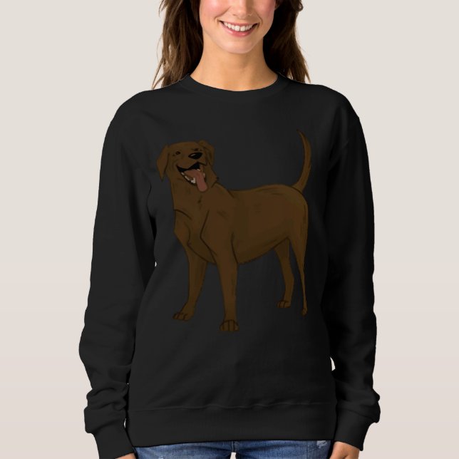 Happy Little Labrador Sweatshirt (Vorderseite)