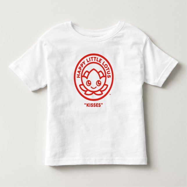 Happy Little Lotus, Kisses, Kleinkind T-shirt (Vorderseite)