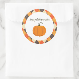 Happy Little Pumpkin Gastgeschenk Stickers