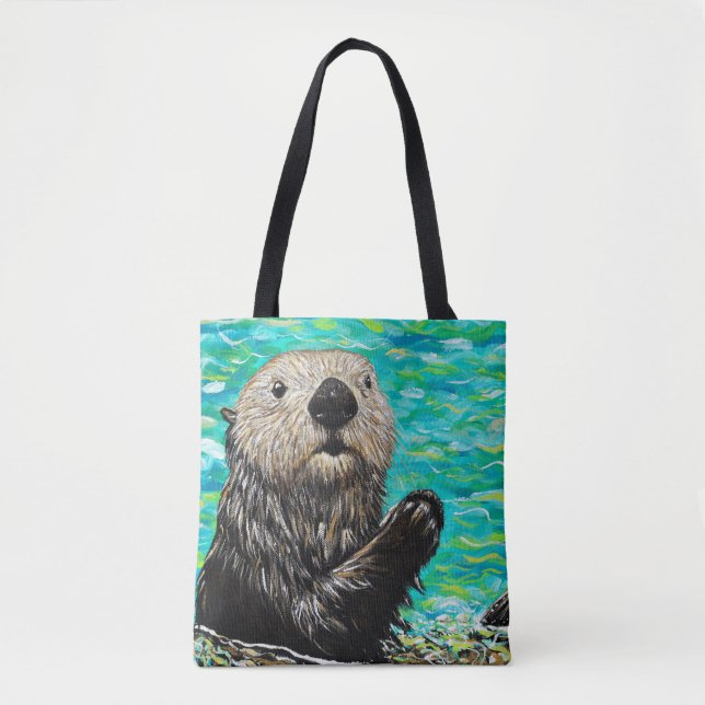 Happy Little Sea Otter Malerei (Vorderseite)