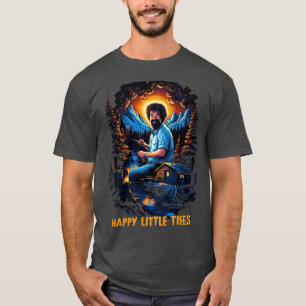 Happy Little Trees Retro Fan Artwork T-Shirt