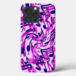 Happy Lively Musiknotens Pink Blue Lila Case-Mate iPhone Hülle
