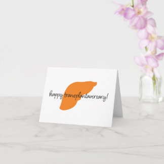 Happy Liver Transplantaversary Script Notecard Karte