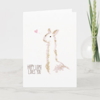 Happy Llama Lieben You Karte
