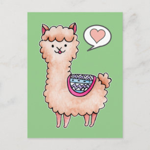 Happy Llama Postkarte