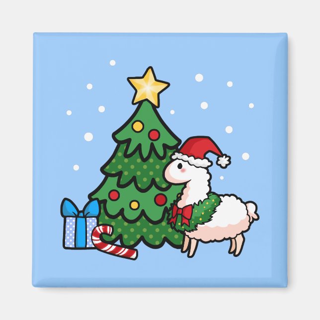 Happy Llamadays Magnet (Vorne)