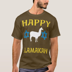 Happy Llamakah Hanukkah Llama Chanukkah Jewish Chr T-Shirt