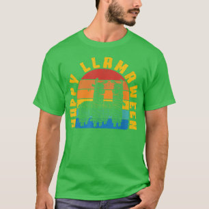Happy Llamaween Beängstigendes, gruselig Spooky Fu T-Shirt
