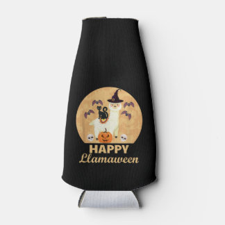 Happy Llamaween Funny Llama Lover Spooky Halloween Flaschenkühler