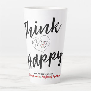 Happy Logo White Latte Tasse