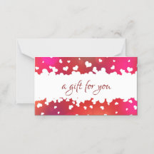 Happy Lovely Valentine's Day Hearts Gift Card