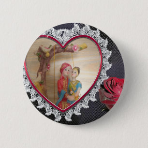 Happy Lovers Day Button