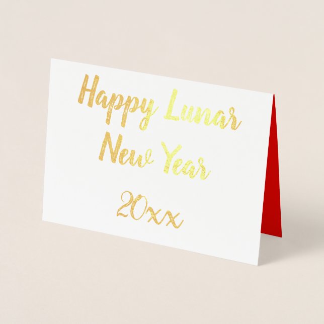 Happy Lunar New Year Foil Card Folienkarte (Vorderseite)