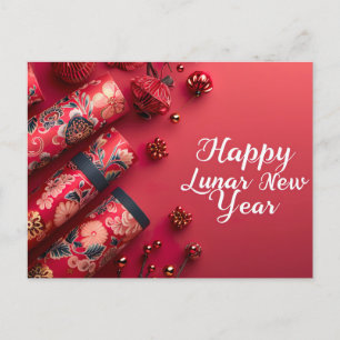 Happy Lunar New Year Postcard Feiertagspostkarte