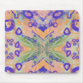 Happy lustig gefärbtes Spiegelbild Mauspad