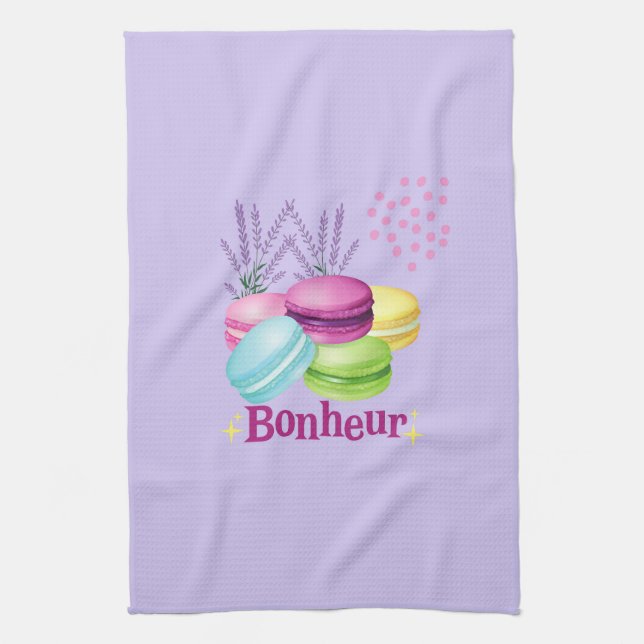 Happy Macarons Geschirrtuch (Vertikal)