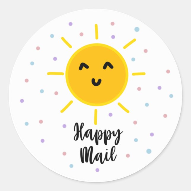 Happy Mail Business Stickers (Vorderseite)
