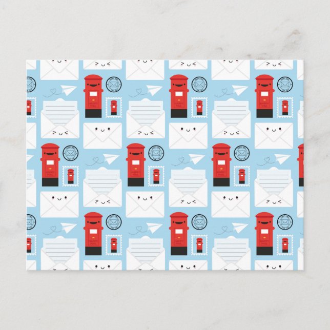 Happy Mail - Kawaii Post Postkarte (Vorderseite)