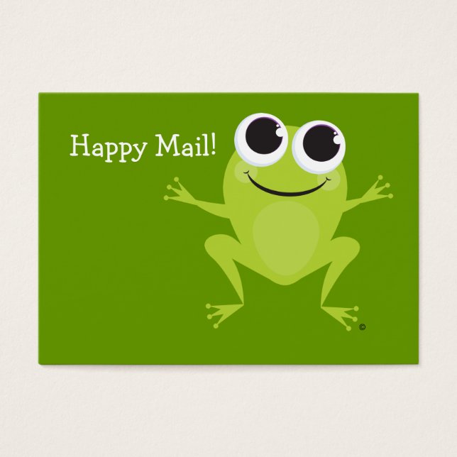 "Happy Mail" Niedliche Froschkarte - Spaß Geschenk (Vorderseite)