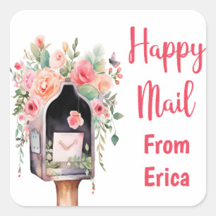 Happy Mail Personalisiert Stickers