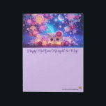 Happy Mail Stationery for Snail Mail Notizblock<br><div class="desc">Rococo Impressionism Kawaii Rainbows: "There's a lot going on here." Palais de Marigold St. May creates unique stationery for those that love all things cute, Kawaii, floral, and colorful. Note that the designs are created for the large notepad or stationery sheets. If you would like a different size notepad, stationery,...</div>