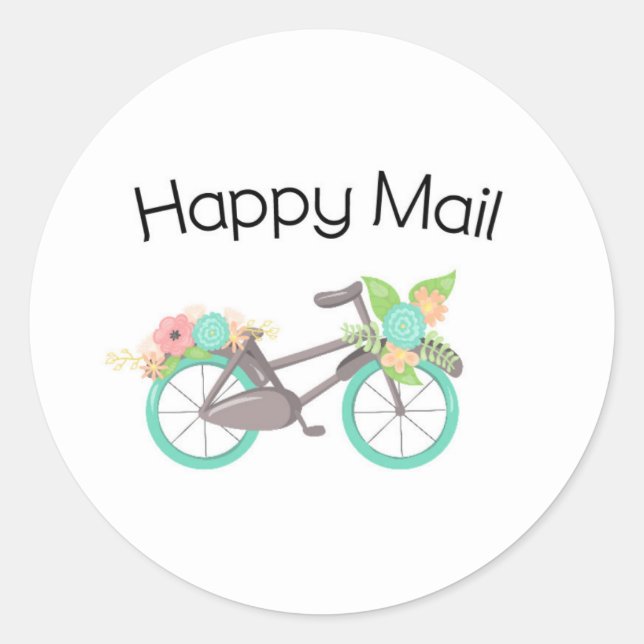Happy Mail Sticker - Blumenrad!! (Vorderseite)