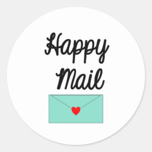 Happy Mail Sticker - Umschlag Design!!