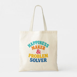 Happy Maker & Problem Solver - Retro 60er Color Tragetasche