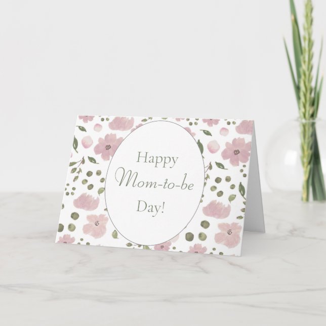 Happy Mama to be Day, Floral Mother's Day Card Karte (Vorderseite)