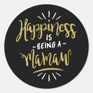 Happy Mamaw Runder Aufkleber