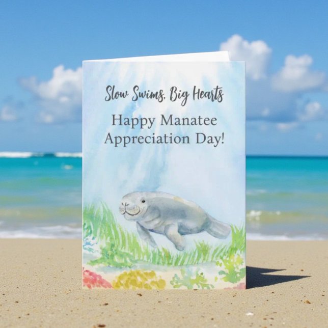 Happy Manatee Appreciation Day Karte (Von Creator hochgeladen)