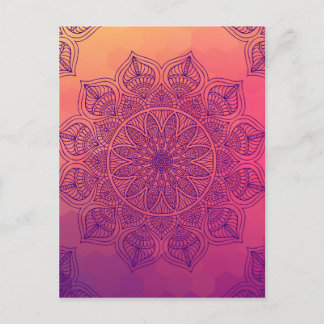 Happy Mandala Postkarte