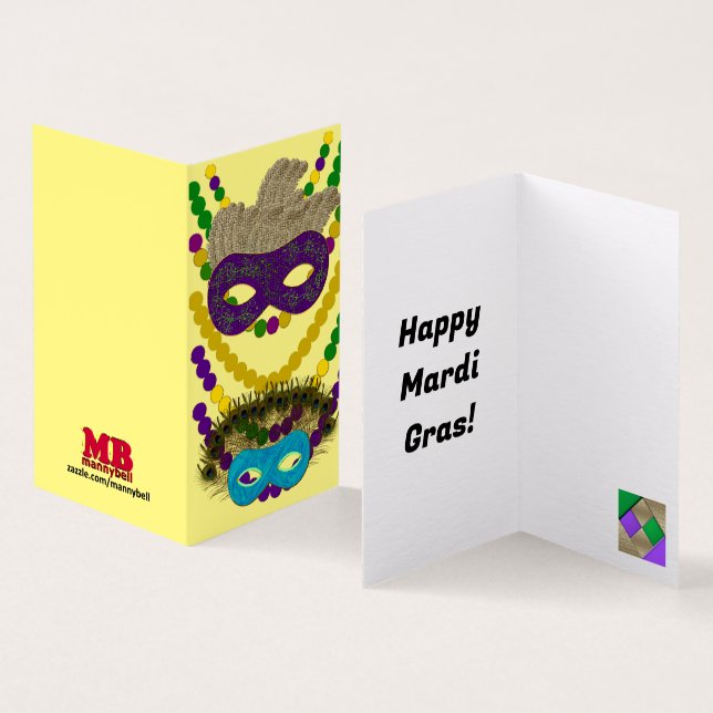 Happy Mardi Gras (Innenseite und Außenseite)