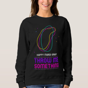 Happy Mardi Gras Beads Sweatshirt